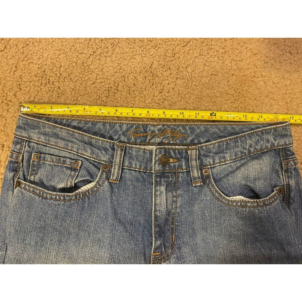 Tommy Hilfiger BoyFriend Women's Designer Blue Jeans Size 10S - Picture 5 of 8
